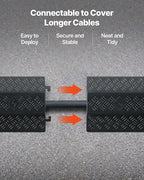 VEVOR 2 Pack Drop Over Cable Cover, 2 Channel Heavy Duty Cable Hose Protector - Image 6