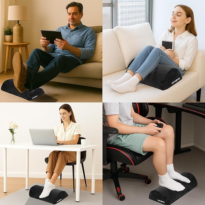 Samsonite Foot Rest for Under Desk at Work – Ergonomic Foot Stool for Couch – - Image 2
