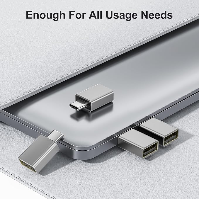 Elebase USB C Adapter for New iPhone 16 4Pack, USBC Male to USB 3.0 Female - Image 6