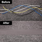 WILLBOND 2 Pack 10 ft x 3 Inch Cable Floor Strip Cable Cover Cords Carpet - Image 3