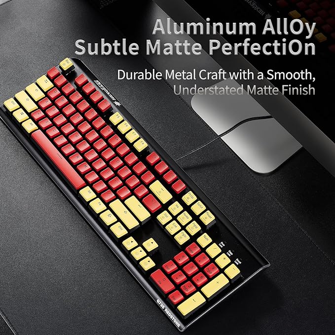 Hexgears GK735 Wired Mechanical Gaming Keyboard, Hot-Swappable Full-Size - Image 6