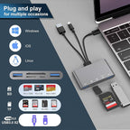 5-in-1 SD Card Reader, High-Speed USB 3.0 Adapter - Image 4