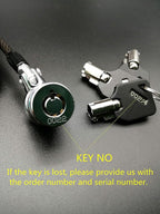 Security Hardware Cable Lock Kit, Retractable Cable Lock Portable Keyed Laptop - Image 5