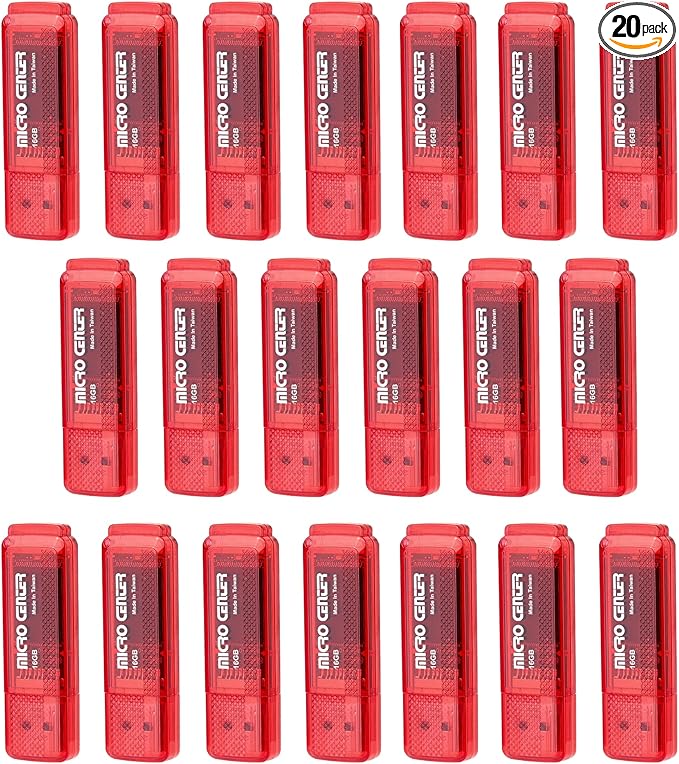 INLAND Micro Center Super Speed 20 Pack 16GB USB 3.0 Flash Drive Memory Stick by INLAND