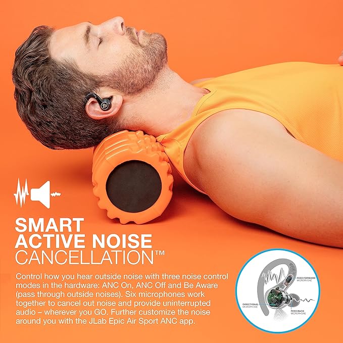 JLab Epic Air Sport ANC Gen 2 True Wireless Bluetooth Earbuds, Headphones - Image 3