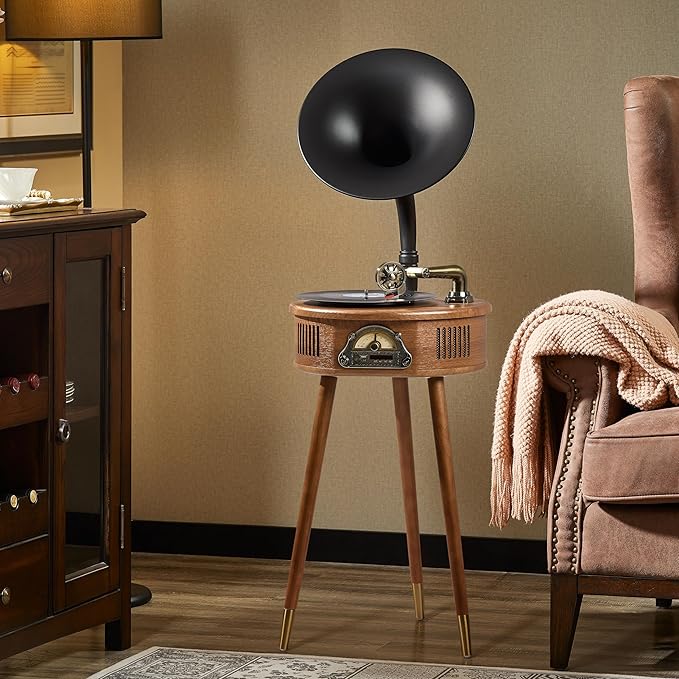 Gramophone Record Player，Italian Style Gramophone Vinyl Record Player by HZLSBLVintageGramophone