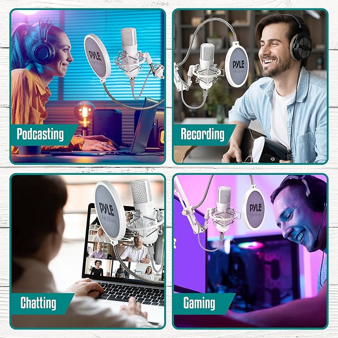 Pyle USB Condenser Microphone Streaming Kit - Image 6