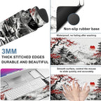 Oriental Painting Gaming Mouse Pad 3mm Thick Stitched Edge Waterproof Non-Slip - Image 2
