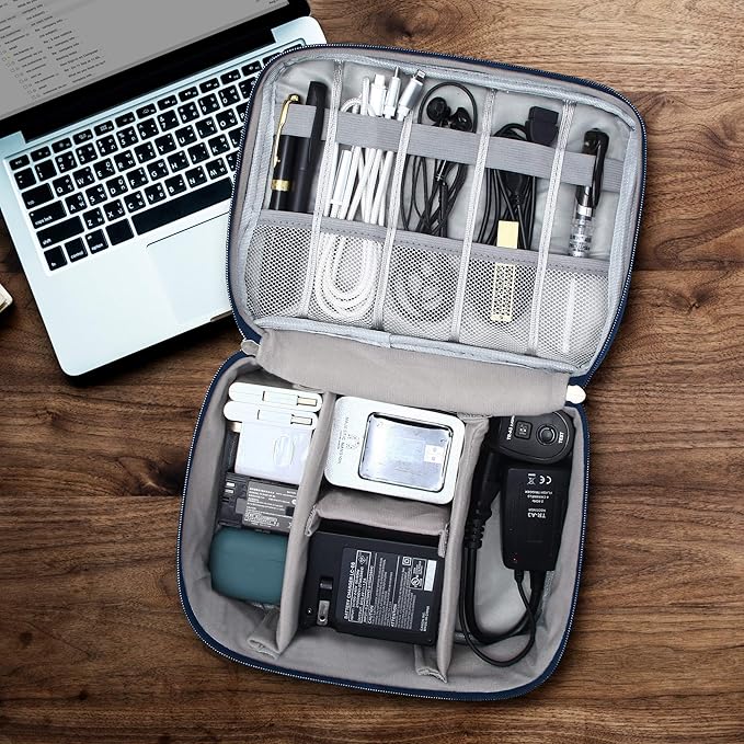 VOCUS Electronics Organizer Travel Cable Organizer Bag - Image 6
