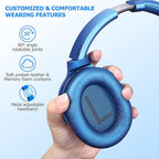ZIHNIC Active Noise Cancelling Headphones, 40H Playtime Wireless Bluetooth - Image 2
