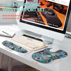 2-in-1 Ergonomic Set, Wave Rise Keyboard Wrist Rest and Massage Bulge Slope - Image 5