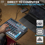 Pyle 8 Channel Bluetooth Studio Mixer - Image 4
