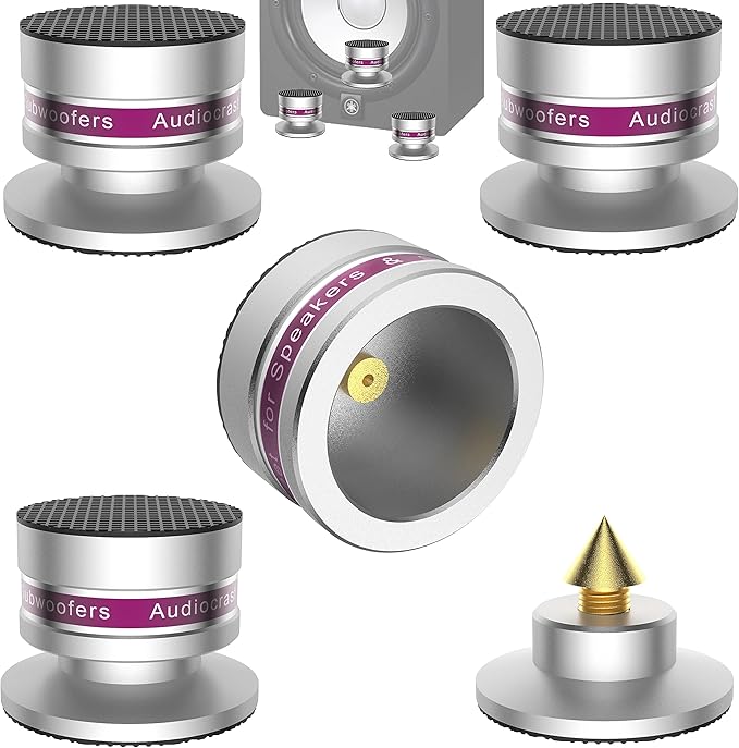 Audiocrast IF03S Speaker Isolators, Hi-End Speaker Spikes, HiFi Stand Feet Pads by Viborg