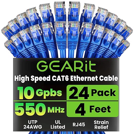 GearIT Cat 6 Ethernet Cable Pack by GEARit