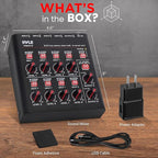 Pyle 8-Channel Wireless BT Streaming Mini Line Mixer - Image 7