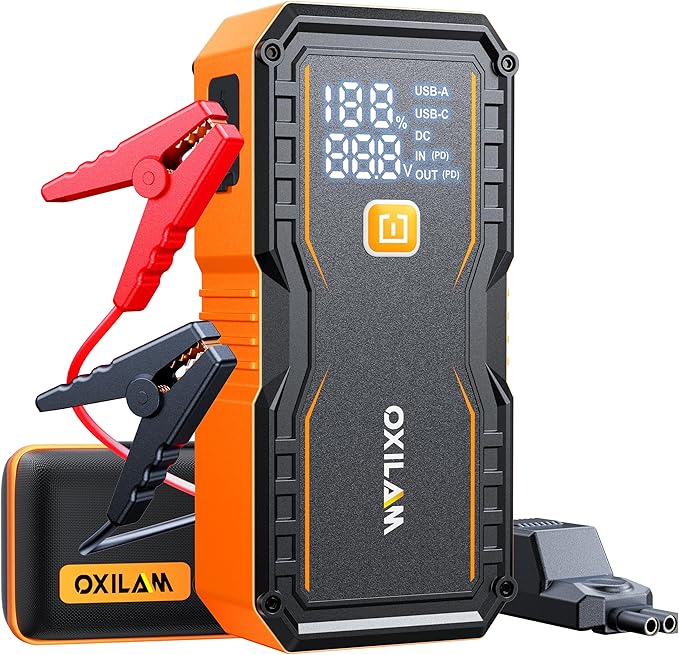 OXILAM 24000mAh Jump Starter for All Gas & Diesel Engines, 10000A Battery by OXILAMDIRECT