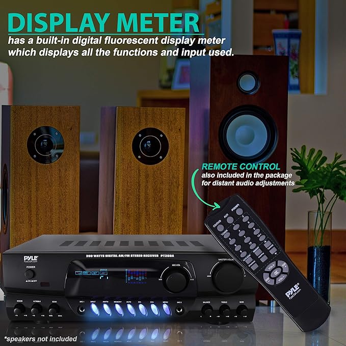 Pyle 200W Home Audio Power Amplifier - Image 6