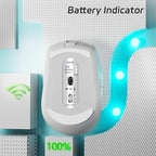 Uciefy V19 Wireless Mouse, 2.4GHz Rechargeable Mouse LED - Image 4