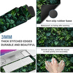 Large Mouse Pad Monstera Leaf Gaming Desk Pad Computer Keyboard Non-Slip - Image 2