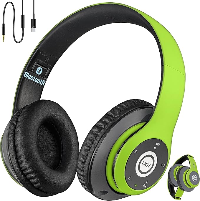 iJoy Bluetooth Headphones Over Ear, Wireless and Wired Foldable Headset by iJoyBrand