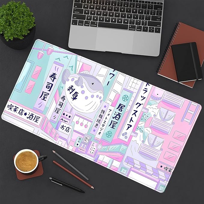 Pastel Tokyo Street Cute Desk Mat - Image 6