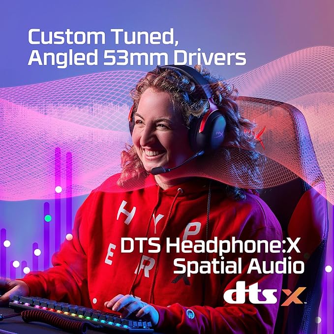 HyperX Cloud III – Wired Gaming Headset, Xbox Series X|S, Angled 53mm Drivers - Image 4