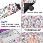 Gaming Desk Pad Large Extra Length Lavender, Roses and Anemone Mouse Pad - Image 2