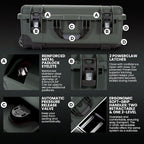 NANUK Wheeled Series 935 Lightweight NK-7 Resin Waterproof Protective Case - Image 4