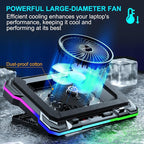 Laptop Cooling Pad Powerful Turbo Fan RGB Gaming Notebook Cooler, Moojay Laptop - Image 2