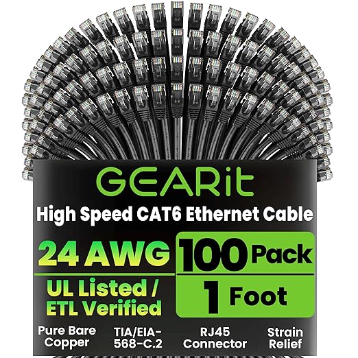 GearIT Cat 6 Ethernet Cable Pack by GEARit