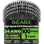GearIT Cat 6 Ethernet Cable Pack by GEARit