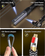 BlueRigger Headphone Extension Cable – Aux Cord - Image 6