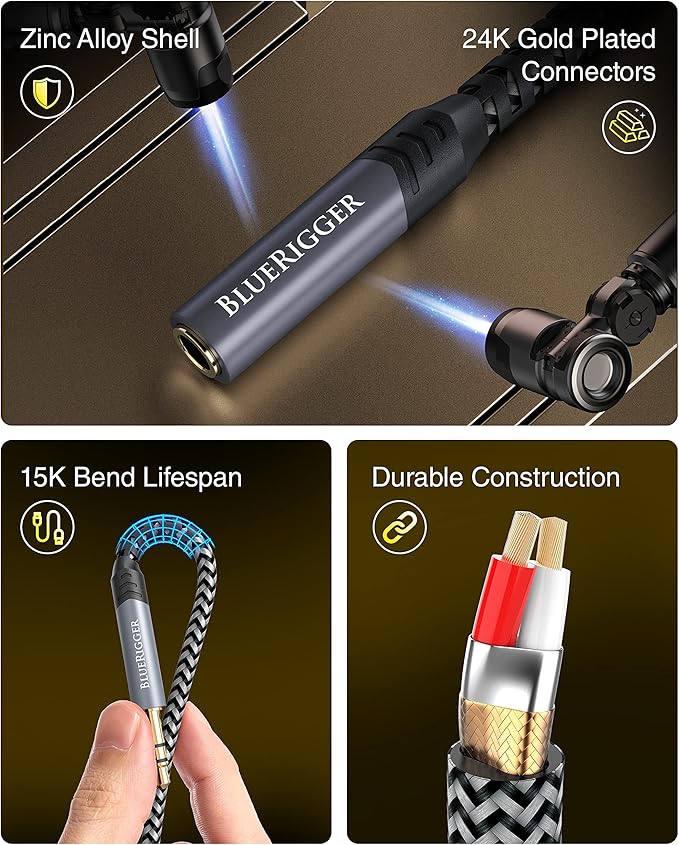 BlueRigger Headphone Extension Cable – Aux Cord - Image 6