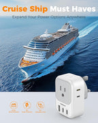 US to UK Plug Adapter 3 Pack, TESSAN Type G Adapter - Image 7
