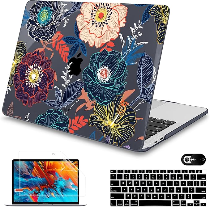 Mektron for MacBook Air 13 Case A1466/A1369, Snap-on Plastic Hard Shell Cover by Mektron
