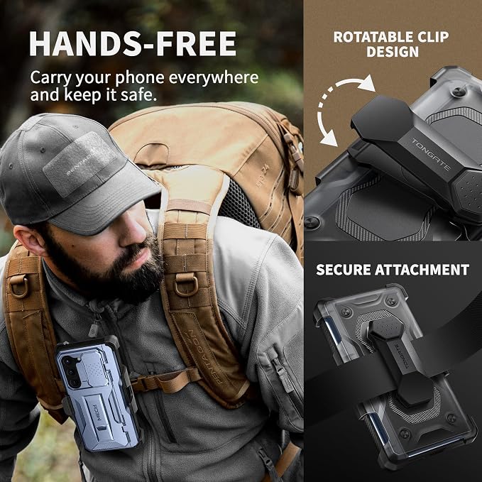 TONGATE for Z Fold 5 Case, Full-Body Military Drop Phone Case for Samsung - Image 6