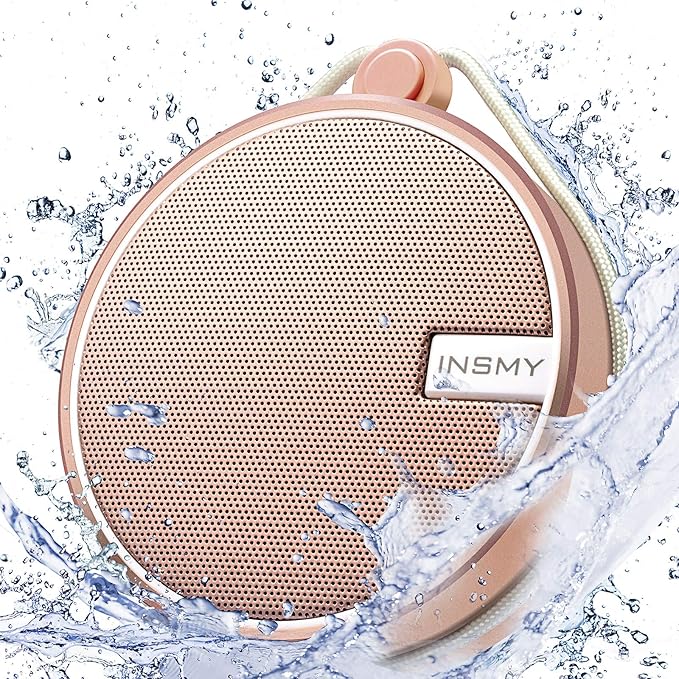 INSMY C12 IPX7 Waterproof Shower Bluetooth Speaker, Portable Small Speaker by INSMY