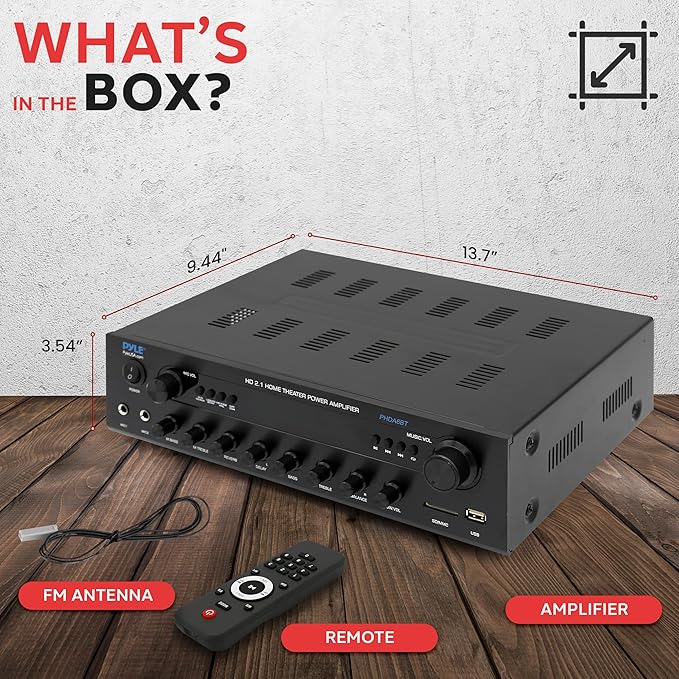 Pyle 400w Home Entertainment Amplifier - Image 7