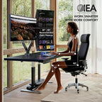 HUANUO Dual Monitor Stand for 13″–40″, Premium Dual Monitor Mount - Image 3