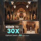 NDI PTZ Camera AI Auto Tracking 3G-SDI/USB3.0/HDMI/LAN PoE 30X Optical and 8X - Image 3