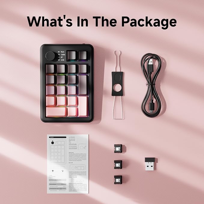 EWEADN NK20 Wireless Retro Mechanical Numpad - Image 9