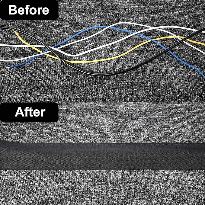 Cable Floor Strip Cord Cover Grip Floor Cable Protector Carpet Cable Management - Image 3