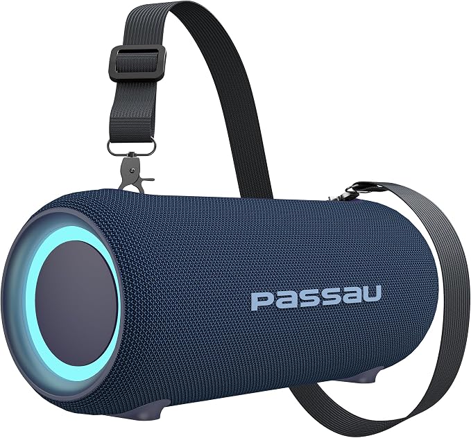 Passau Portable Bluetooth Speakers 40W Peak Loud Stereo Sound, Passive by Passau