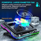 MOOJAY Laptop Cooling Pad Powerful Turbo Fan RGB Gaming Notebook Cooler - Image 2