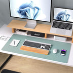 Aothia Leather Desk Pad Protector, Mouse Pad, Office Desk Mat, Non-Slip PU - Image 9