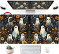 Retro Gothic Kawaii Desk Mat Cute Dark Academia Desk Pad Large Floral Mouse Pad by Mechanical+Cattle