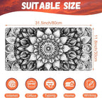 Large Gaming Mouse Pad for Desk, Mandala Flower Desk Pad, 31.5"x15.7" Extended - Image 2