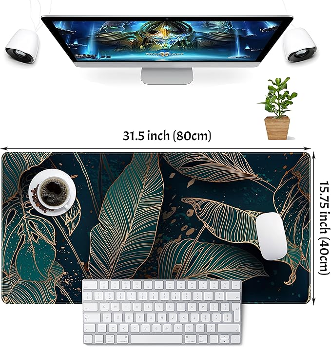 Desk Pad, Non-Slip Rubber Base Mousepad - Image 2