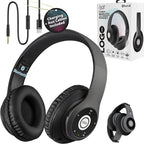 iJoy Bluetooth Headphones Over Ear, Wireless and Wired Foldable Headset - Image 9