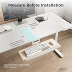 EUREKA ERGONOMIC Keyboard Tray Height Adjustable, Swivel Tilt Computer Keyboard - Image 3